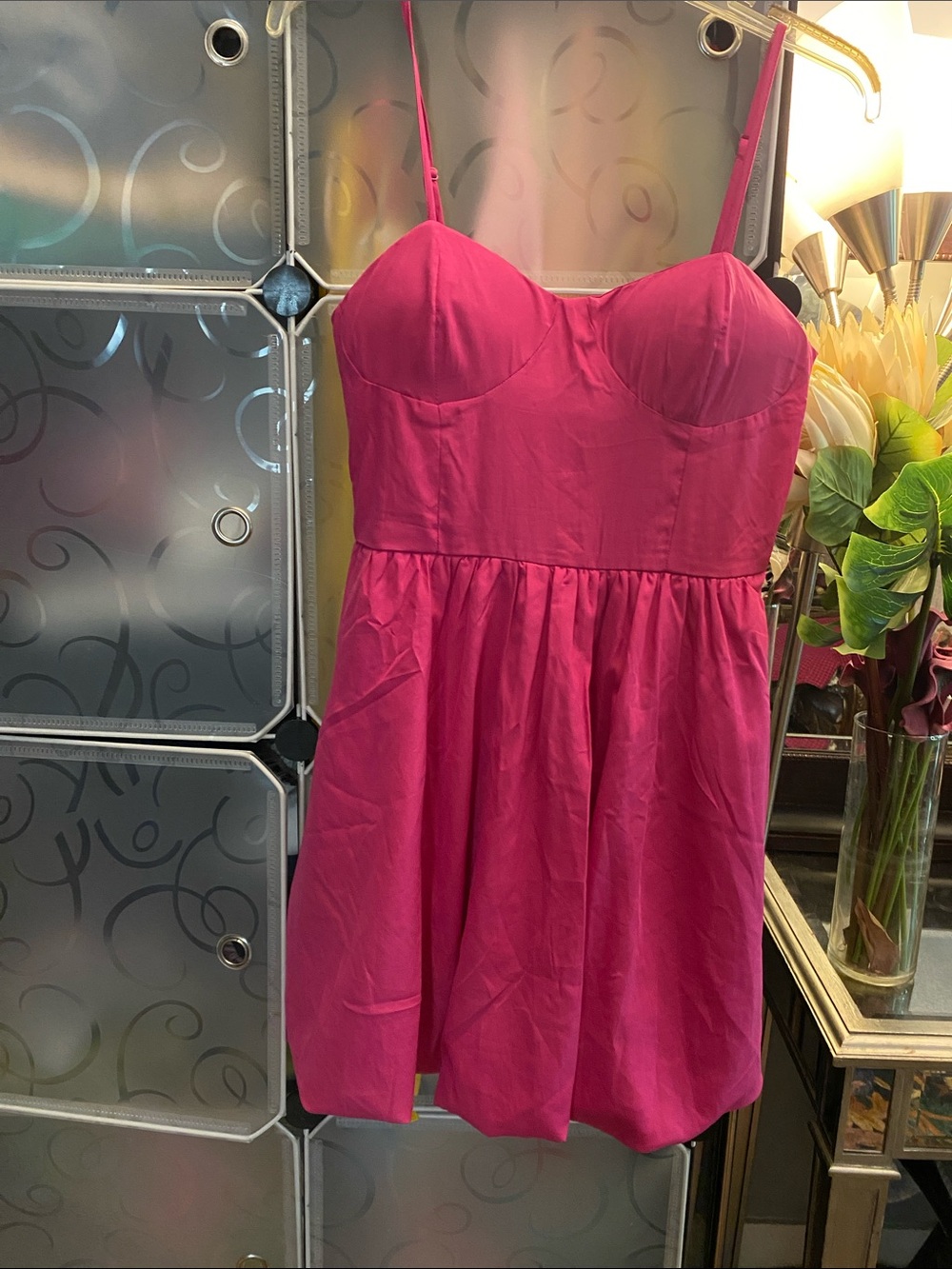 NWT, Women’s Fuchsia Spaghetti-Strap Party Dress